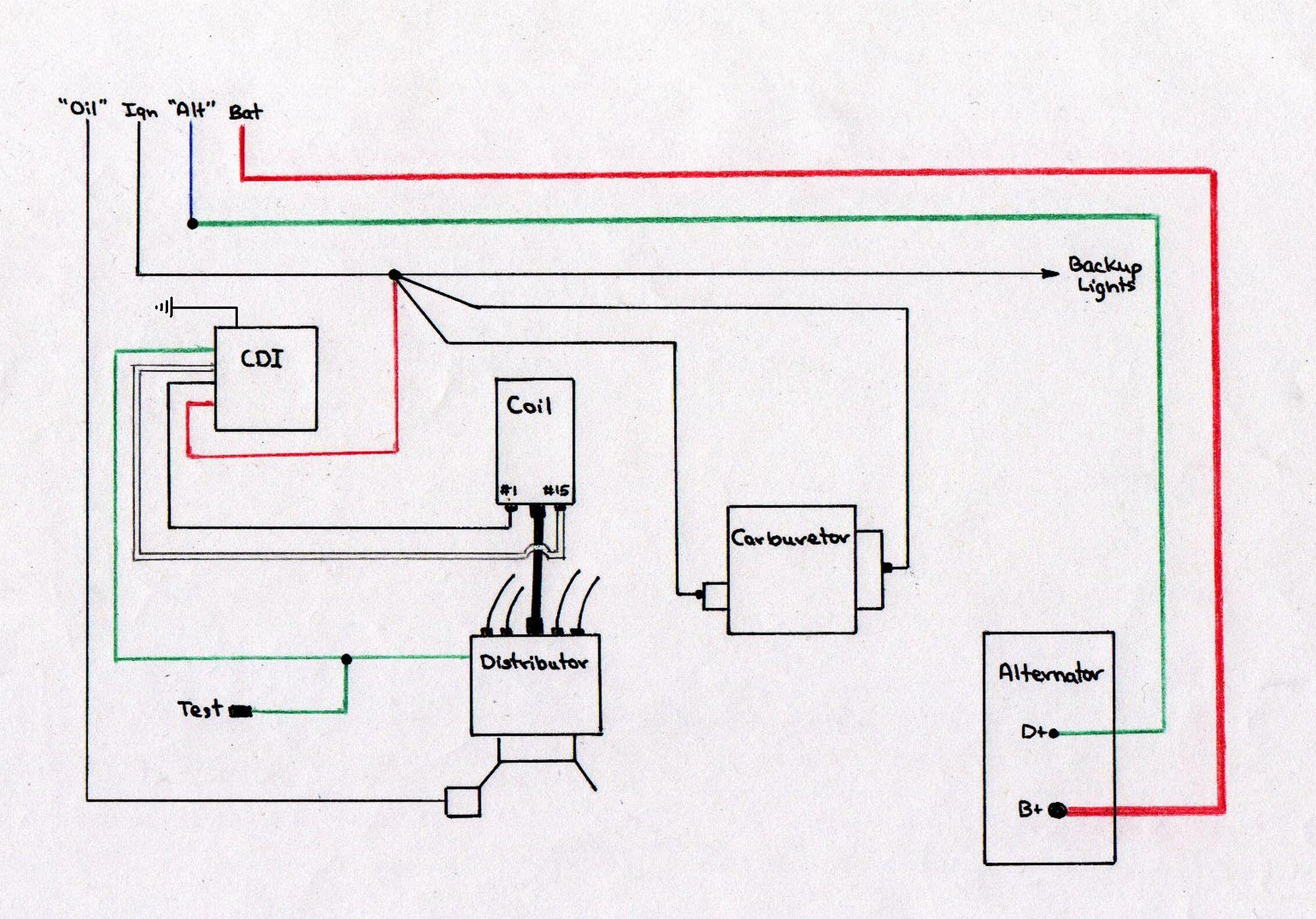 3 Wire Simple Alternator Wiring Diagram from www.vw-resource.com