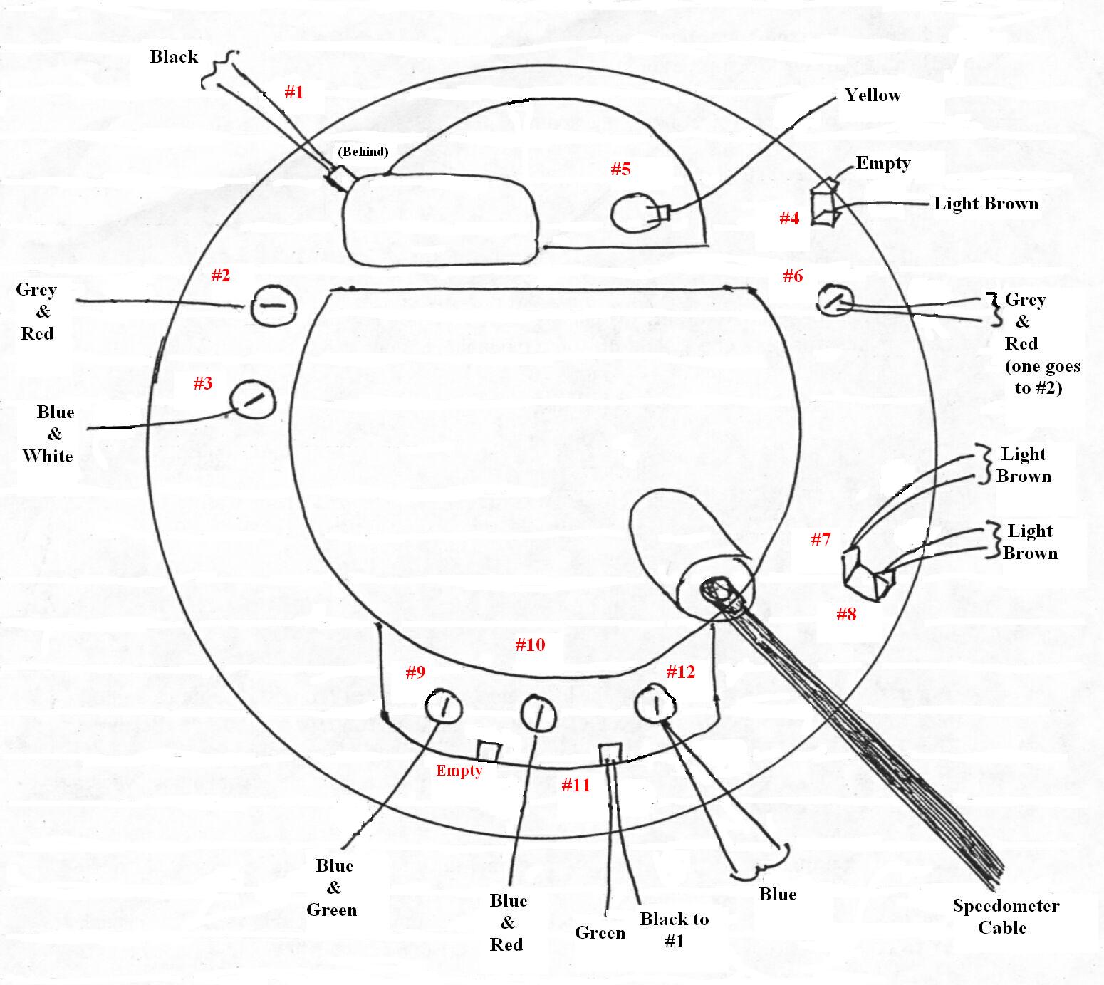 Remove/Install Instrument Cluster/Speedometer Cable